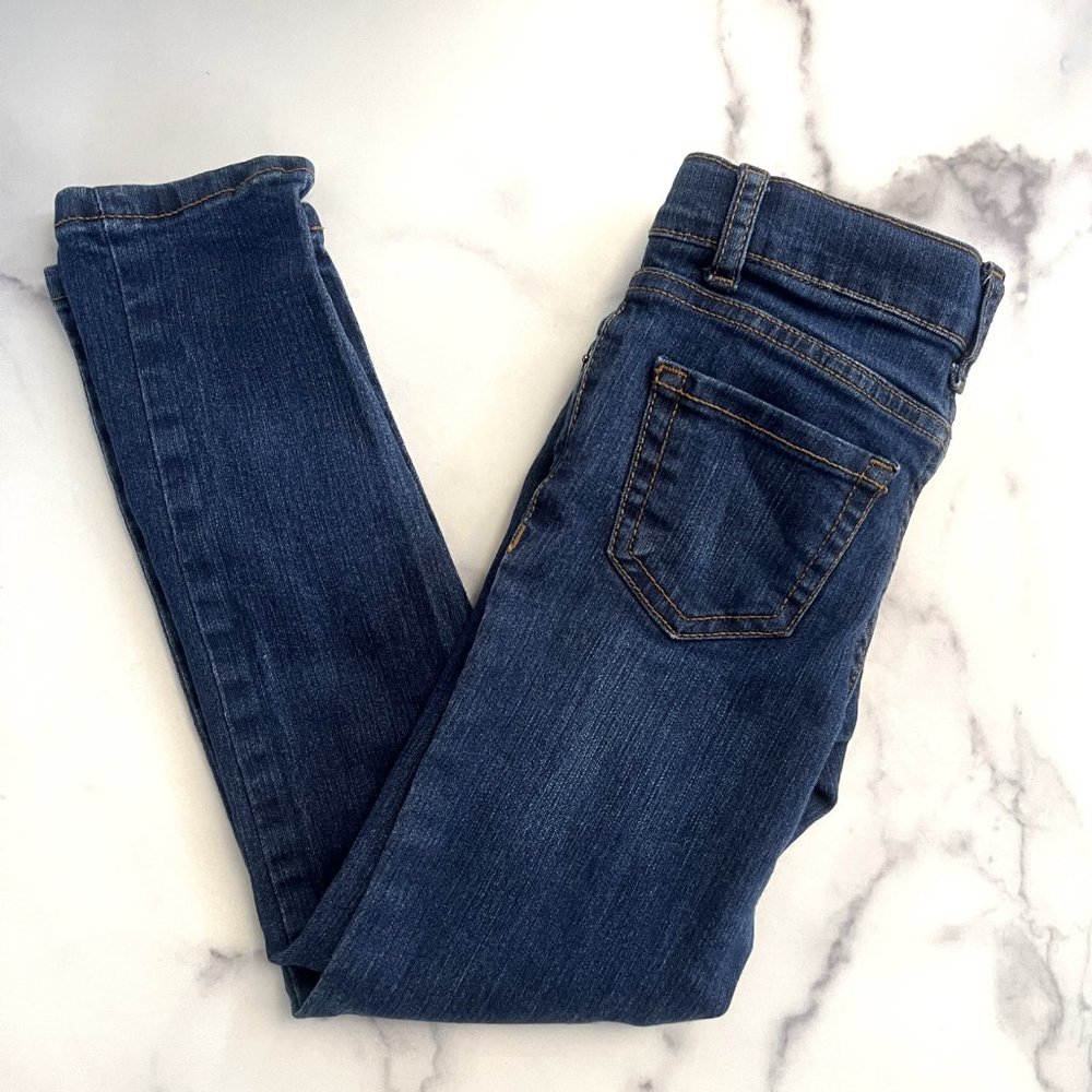 The Children's Place Super Skinny Jeans,  Dark Twilight, Size 6